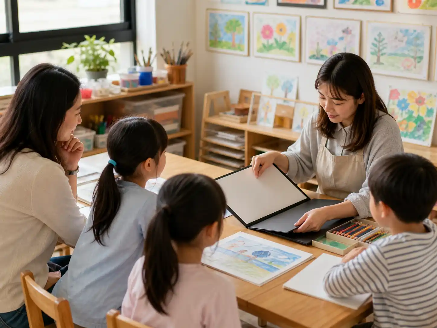 畫畫班 費用兒童美術課程觀察與學習流程示意圖